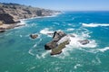 Aerial View of Rugged California Coastline Royalty Free Stock Photo