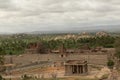 Aerial View of Ruined Sri Krishna temple in Hampi, India