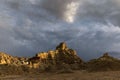 Aerial view of ruins Guge Dynasty in Zada