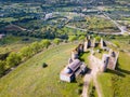 Aerial view of Montemor-o-Novo castle, Portugal