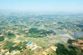 Aerial view of rural China Royalty Free Stock Photo