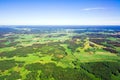 Aerial view of rural landscape