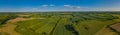 Aerial view of rural landscape with agricultural fields Royalty Free Stock Photo