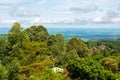 Aerial view of rural landscapes in Mbale Town in Uganda