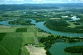 Aerial view of rural USA Royalty Free Stock Photo