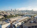 Aerial view Russian Hill neighborhood in San Francisco, CA, USA Royalty Free Stock Photo