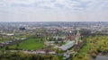 Aerial view of Ryazan town and Kremlin on sunny summer day. Ryazan Oblast, Russia. Royalty Free Stock Photo