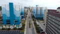 Aerial view of S Ocean Blvd, Myrtle Beach, South Carolina