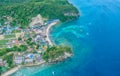 Aerial view of the Sabang area of Puerto Galera, Philippines Royalty Free Stock Photo