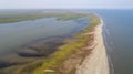 Aerial View of Sacalin Peninsula in Danube Delta Royalty Free Stock Photo