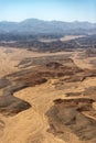 Aerial View of the Sahara Desert - Egypt Africa Royalty Free Stock Photo