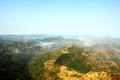 An aerial view of sahyadri mountain range in Maharashtra