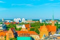 Aerial view of saint adalbert church in Wroclaw, Poland...IMAGE