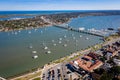 Aerial view Saint Augustine and bridge of lions