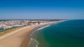 Aerial view of Saint Gilles Croix de Vie beach in Vendee