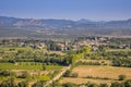 Aerial view of Saint Hippolyte du Fort occitania France Royalty Free Stock Photo