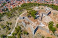 Aerial view of Saint John's fortress in Sibenik, Croatia Royalty Free Stock Photo