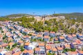 Aerial view of Saint John's fortress in Sibenik, Croatia Royalty Free Stock Photo