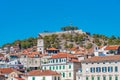 Aerial view of Saint John's fortress in Sibenik, Croatia Royalty Free Stock Photo