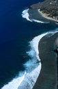 Aerial view of Saint Leu lagoon Reunion island