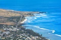 Aerial view of Saint Leu at Reunion Island