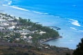 Aerial view of Saint Leu at Reunion Island