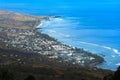 Aerial view of Saint Leu at Reunion Island