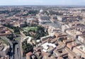 Aerial view Saint Peter Basilica Vatican city Royalty Free Stock Photo