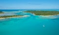 Aerial view of Sainte Marie island, Madagascar Royalty Free Stock Photo