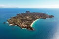 Aerial view of Sakatia island, near to Nosy be island,Madagaskar Royalty Free Stock Photo