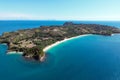 Aerial view of Sakatia island, near to Nosy be island,Madagaskar Royalty Free Stock Photo