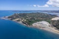 Aerial view of Sakatia island, near to Nosy be island,Madagaskar Royalty Free Stock Photo