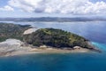 Aerial view of Sakatia island, near to Nosy be island,Madagaskar Royalty Free Stock Photo