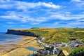 Aerial view of Saltburn by the Sea, North Yorkshire, England Royalty Free Stock Photo