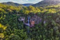 Aerial view of the Salto Suizo the highest waterfall of Paraguay near the Colonia Independencia and Vallarrica.