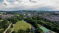 Aerial View of Salts Mill a Unesco site