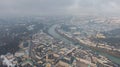 Aerial view of Salzburg old town and Hohensalzburg Fortress. View on City and river from above Royalty Free Stock Photo