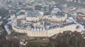 Aerial view of Salzburg old town and Hohensalzburg Fortress. View on City and river from above Royalty Free Stock Photo