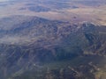 Aerial view of San Bernardino Mountains and Big Bear Lake, view Royalty Free Stock Photo