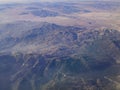 Aerial view of San Bernardino Mountains and Big Bear Lake, view Royalty Free Stock Photo