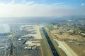 Aerial view of San Diego airport Royalty Free Stock Photo