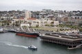 Aerial View of San Diego Waterfront Royalty Free Stock Photo