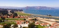 Aerial View San Francisco Bay Golden Gate Bridge California Royalty Free Stock Photo