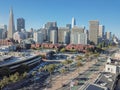 Aerial view San Francisco financial district and Jackson Square Royalty Free Stock Photo