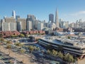 Aerial view San Francisco financial district and Jackson Square Royalty Free Stock Photo