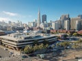 Aerial view San Francisco financial district and Jackson Square Royalty Free Stock Photo