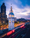 Aerial view of San Francisco at Night