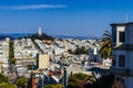 Aerial View of San Francisco, USA and the Coit Tower Royalty Free Stock Photo