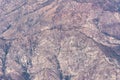 Aerial view of the San Gabriel Mountains in Californiai