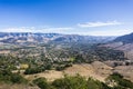 Aerial view of San Luis Obispo from the hiking trail to Bishop Peak, California Royalty Free Stock Photo